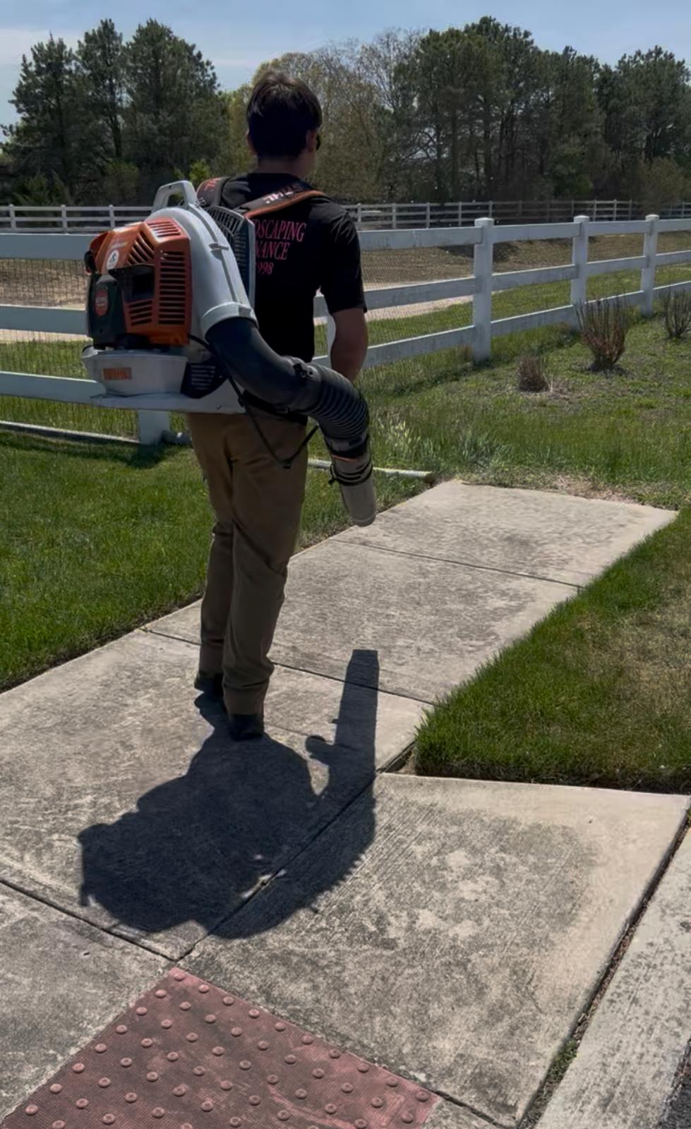 Cleanup & blow-down — Cleanup by Bult's Landscaping in Galloway Township, NJ